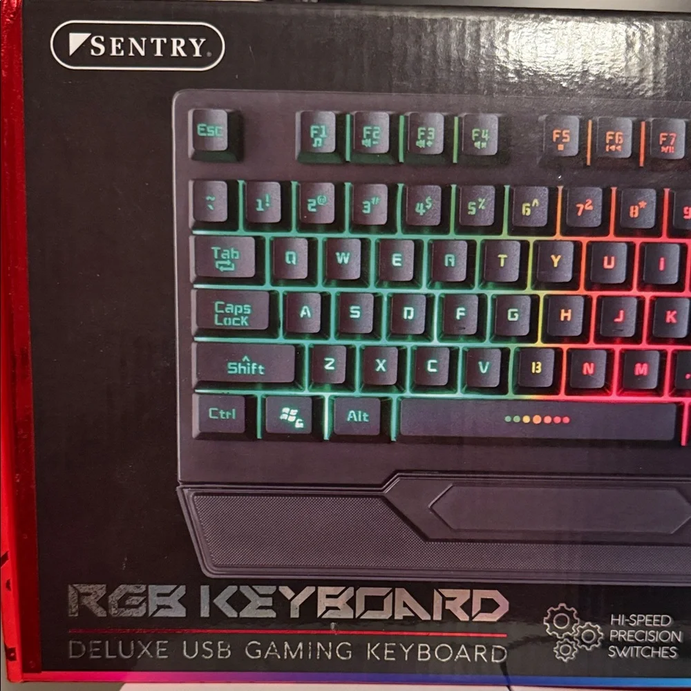 Sentry RGB Backlit Gaming Keyboard - Black